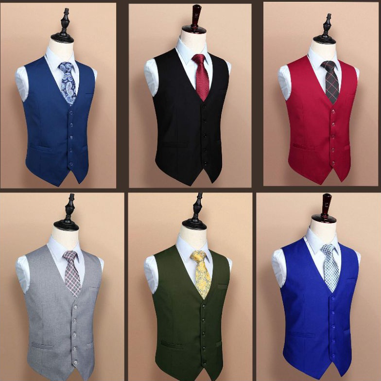 ㍽ Vest Formal - Rompi Setelan Dalaman Jas Pria ば