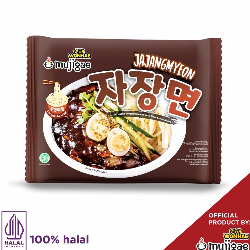 

↑Model Baru✹➳ QBPLG Mujigae by Wonhae Jajangmyeon 265 gr / Mie Saus Pasta Kedelai Hitam Korea / Jjajjangmyeon / JJajangmyeon / Jjangmyun / Makanan Korea Instan Halal V86 ➚Terbaru
