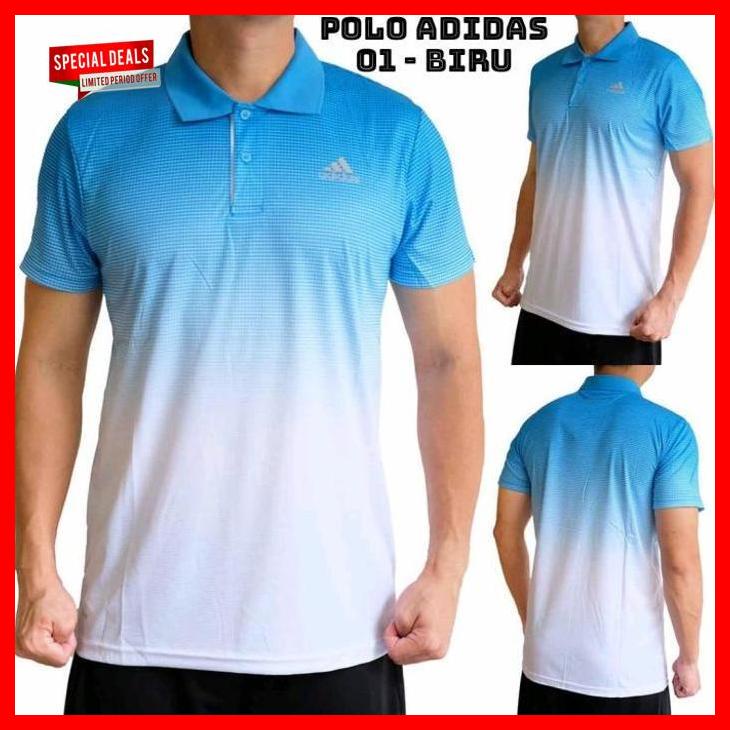 [ POLO TENIS LAPANGAN ADIDAS TECHFIT CLIMACOOL IMPORT / GRADE ORI 01 ] aeleashaadasa_