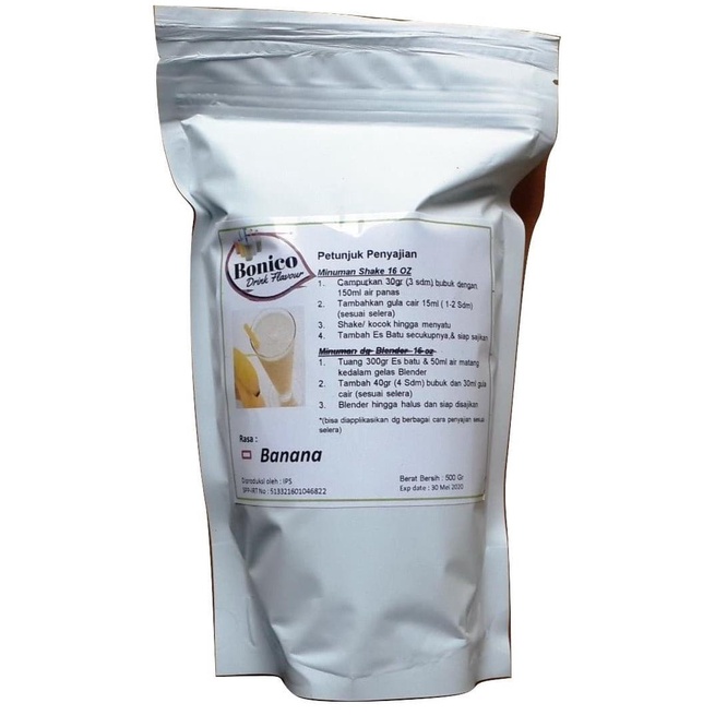

BONICO BANANA drink powder 500gr Bubuk minuman milk Pisang