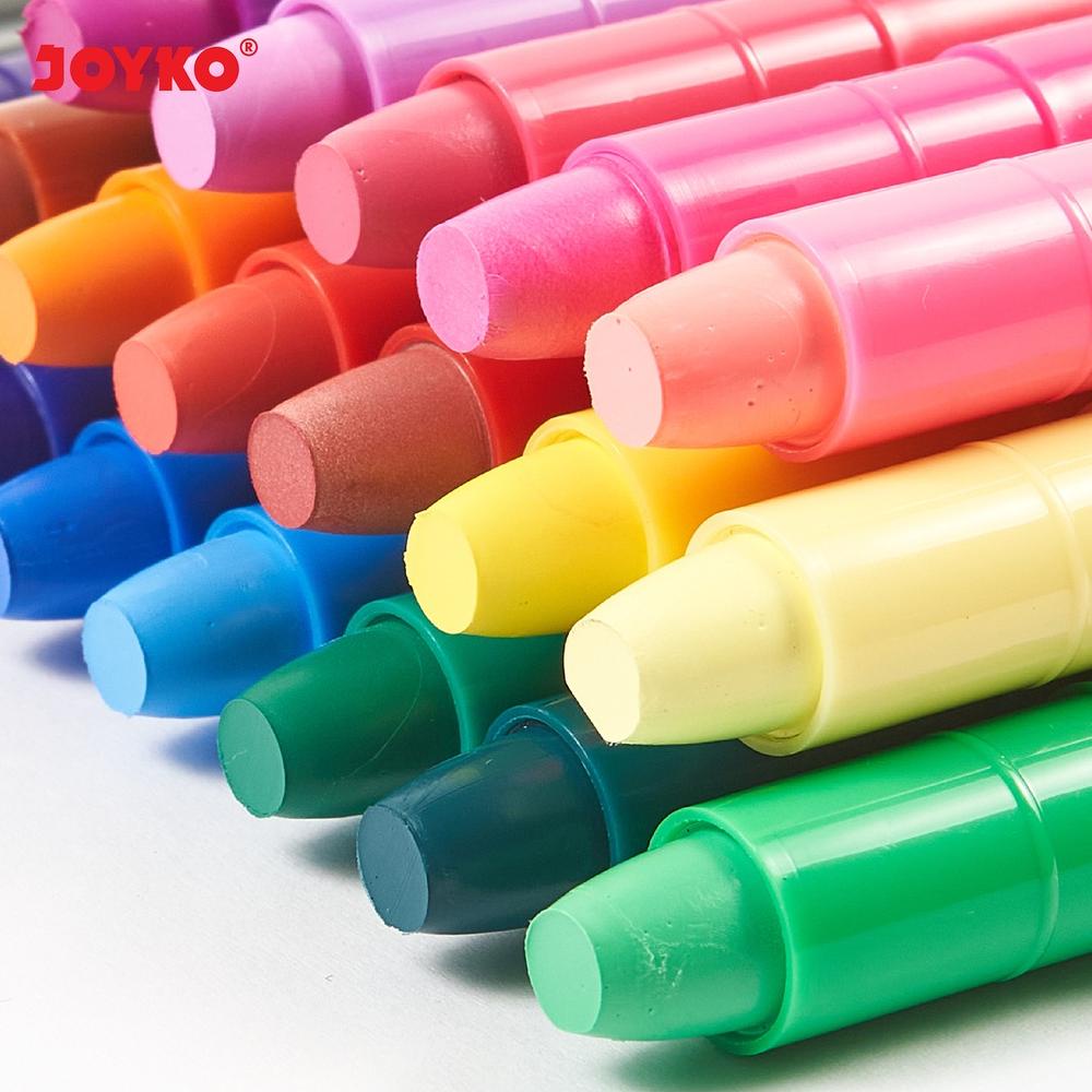 

8.8 Silky Crayon Krayon Halus Joyko Slc-A Warna Colors Grosir !!