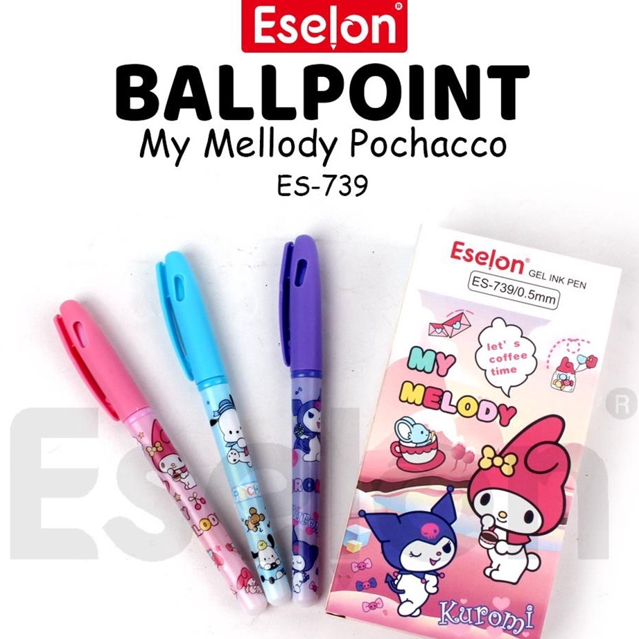 

XBYW0546㊘ 12PCS PULPEN GEL SANRIO / ESELON 739 / 1 PAK PULPEN FANCY ㊑
