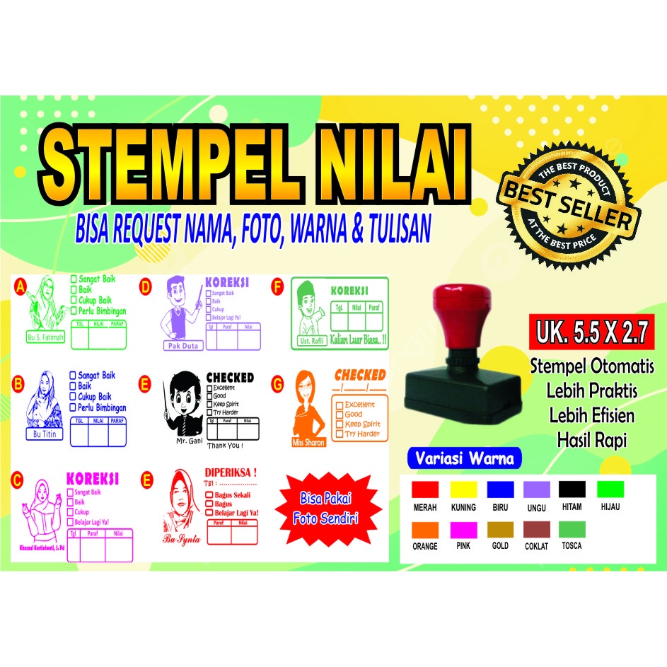 

STEMPEL NILAI STEMPEL PENILAIAN GURU
