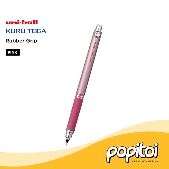 

Open DS] UNI Kuru Toga Rubber Grip Mechanical Pencil 0.5 mm Pensil Mekanik
