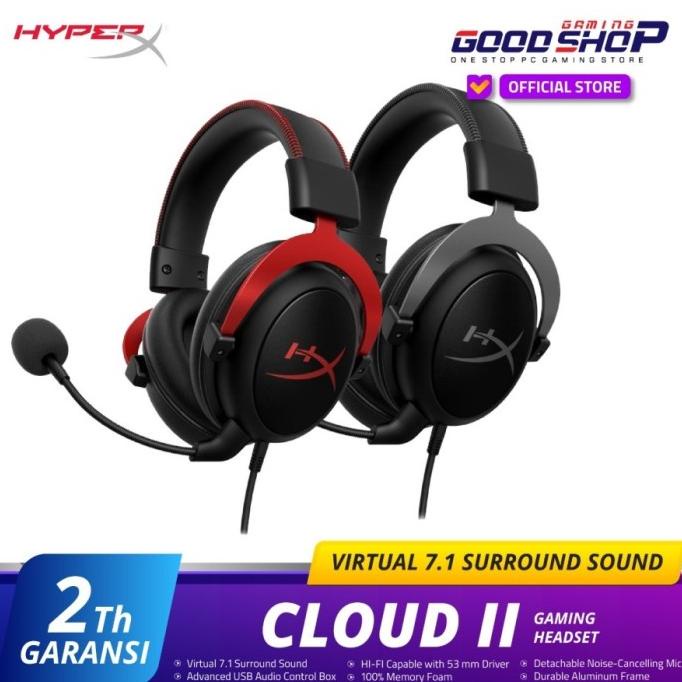 HyperX Cloud 2 Grey Black Gaming Headset