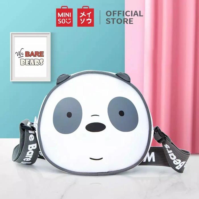 Tas Selempang Miniso We Bare Bears Bear Anak Wanita Crossbody Bag