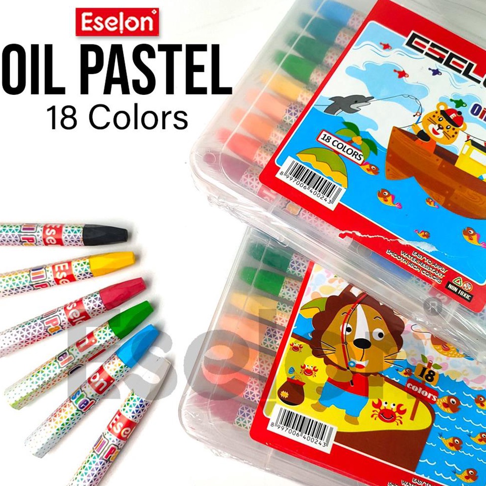 

[PRODUK HJZN980] Crayon / Oil Pastel / Crayon Eselon 18 colors 6152