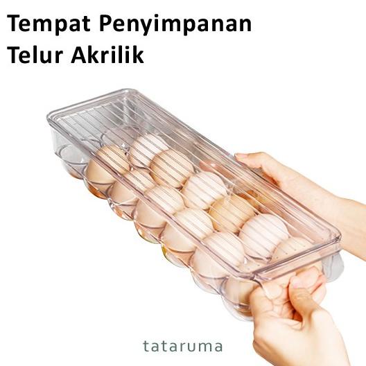 MAGO - Tempat Penyimpanan Telur Akrilik Kontainer Box Kulkas