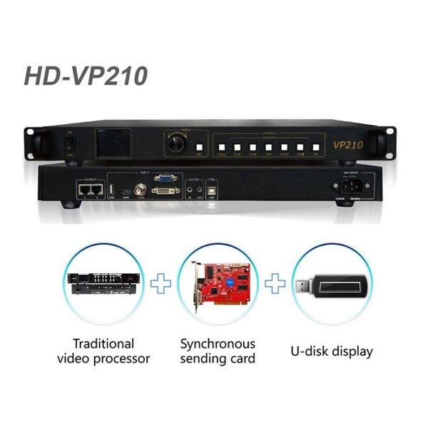 LED Video Processor Controller Huidu HD-VP210 HD VP210 Sending Card U-disk USB Player Panel Module