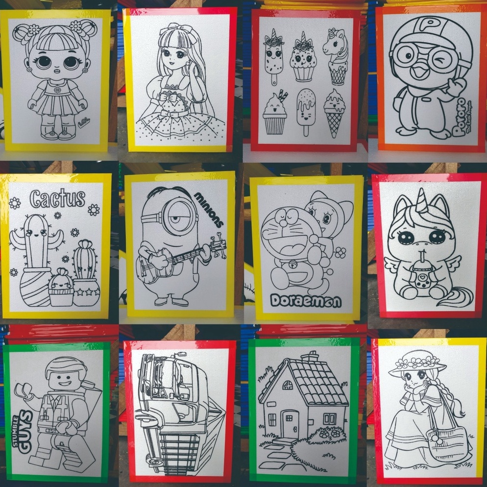 

Best Seller.. Paket 100 styrofoam lukis ukuran 30x40 list lakban / sterofoam / gabus melukis / mewarnai steropom 52