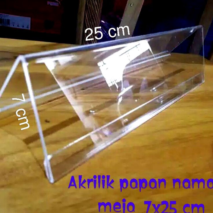 

>XG34448< AKRILIK NAME PLAT TAG PAPAN NAMA MEJA 7X25 CM