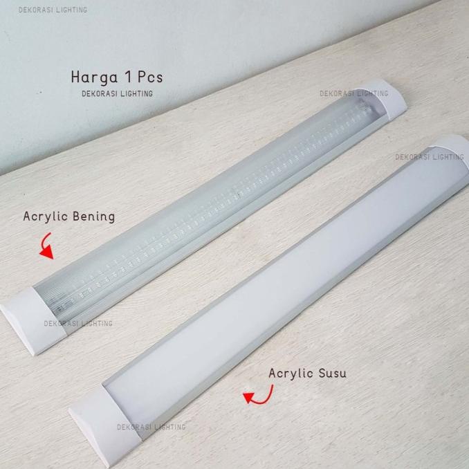 Kap lampu led panjang outbow tube neon led 18w ganti t5 t4 t8