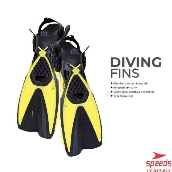 SPEEDS Kaki Katak Sepatu Katak Kodok Fins Fin Renang Selam Diving