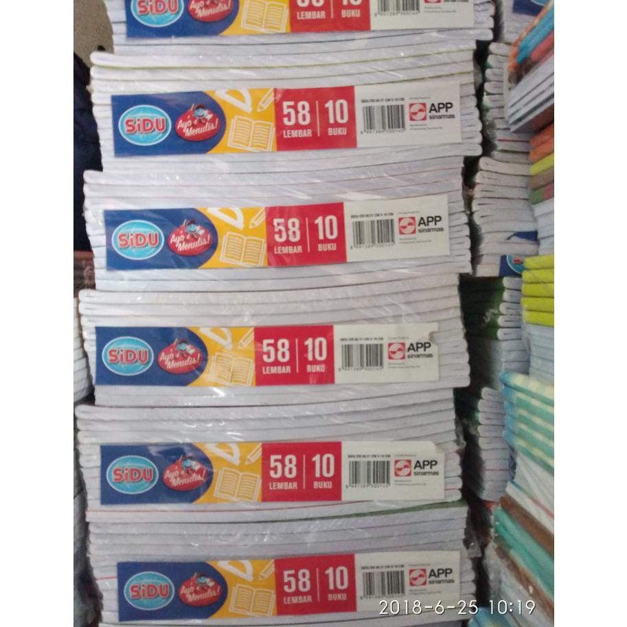 

8.8 [Discount] Buku Tulis Sidu Isi 38 Lembar Dan 58 Lembar / Sidu38 Dan Sidu58 New !!