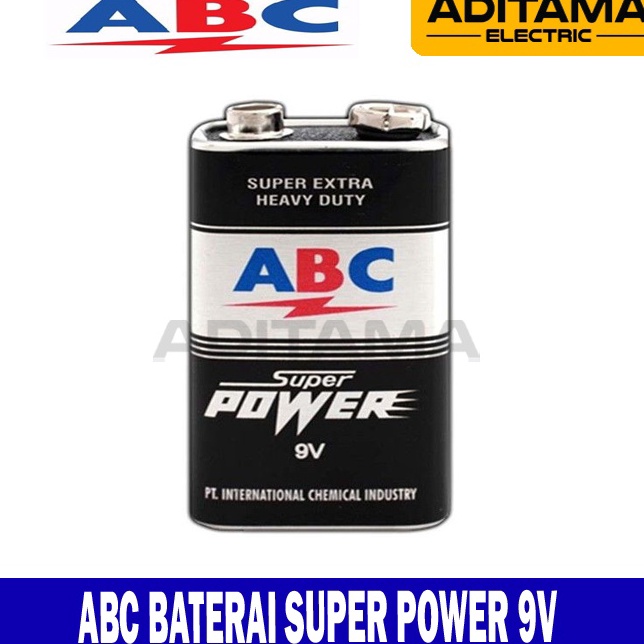 TERBARU  BATERAI ABC SUPER POWER 9V/ BATTERY ABC SUPER POWER 9V