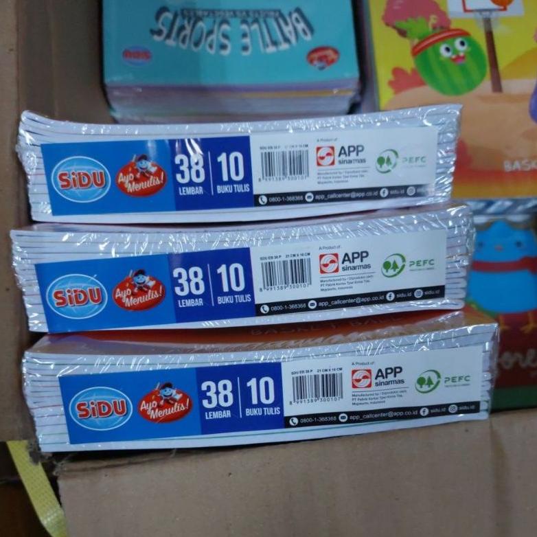 

8.8 [Discount] Buku Tulis Sidu Skola 38 (1 Pak) Promo New !!