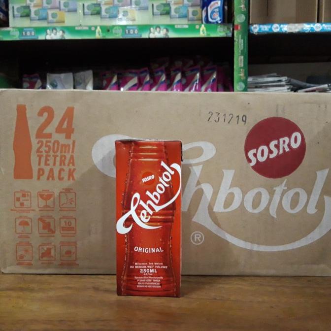 Teh botol teh kotak sosro 250 ml 1 dus isi 24 kotak