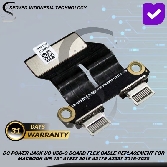 DC POWER JACK I/O USB-C BOARD FLEX FOR MACBOOK AIR A2337 A2179 A1932