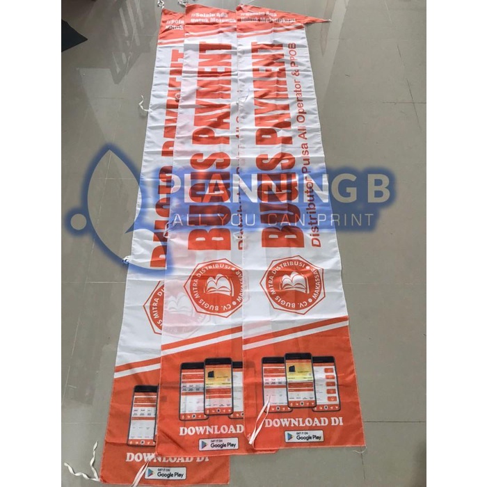 Cetak / Print Umbul Umbul Ukuran Standar / Custom