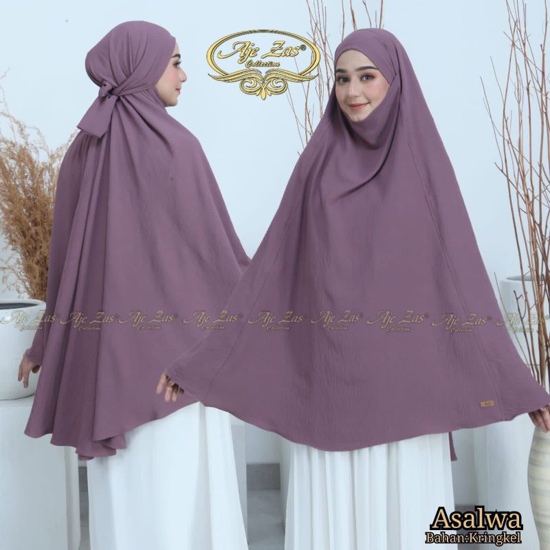 AJE ZAS - ASALWA French Khimar Jumbo Matt Crinkle Airflow