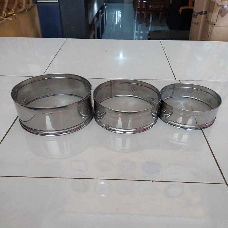 SARINGAN TEPUNG STAILESS STEEL/SARINGAN SERBAGUNA/SARINGAN KOPI 20CM/18CM/16CM/AYAKAN TEPUNG STAINLE