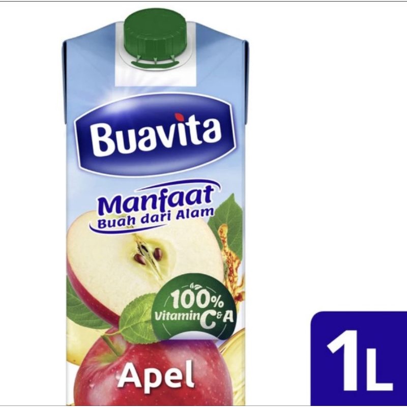 

Buavita Juice Jus Kemasan Rasa Buah Asli Apel 1L