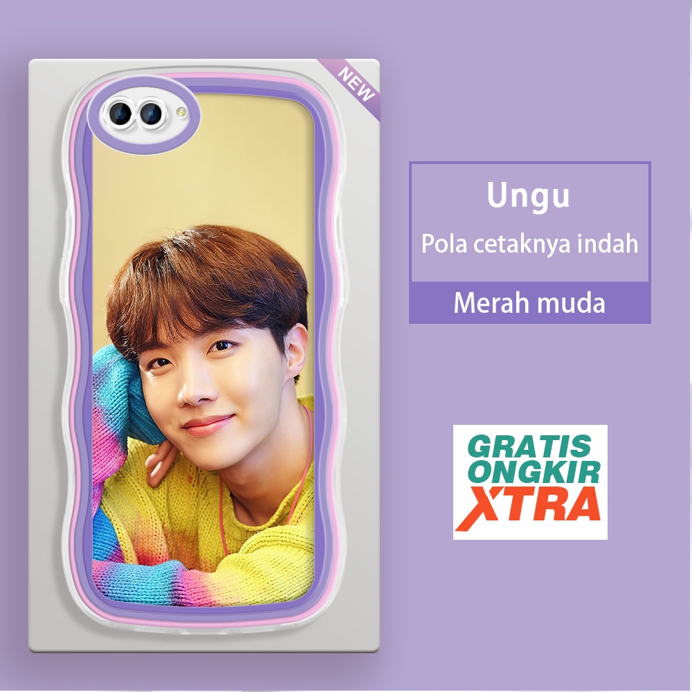 Mulia OPPO NEO 9 A3S A5 A7 A5S A9 2020 A12 A12S A12E  Casing Ponsel  Pola J-Hope BTS Korea  warna-wa