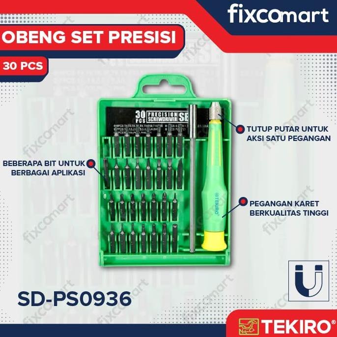 Tekiro Obeng Presisi 30 Pcs / Obeng Set