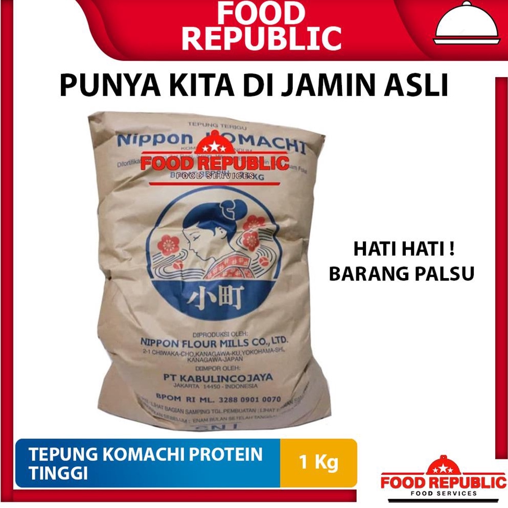 

Special Edition.. Tepung Komachi 1 KG - Tepung Protein Tinggi Import Jepang Halal Donat 00N