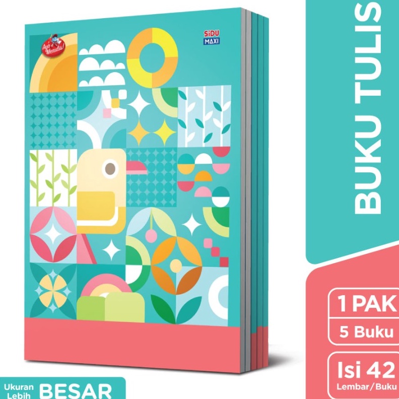 

QQXM4260㊐ Buku Tulis SIDU Maxi 42 Lembar - 5 buku ꕤ
