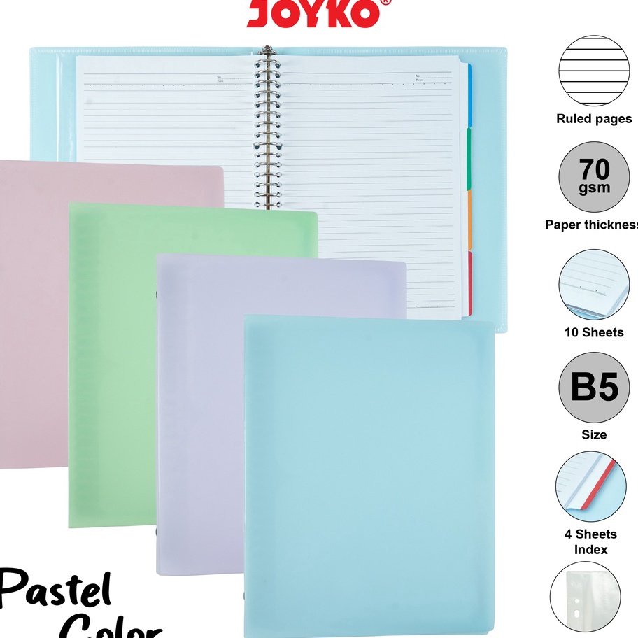 

HPDG6514㊡ Binder Note Joyko B5-MHPT-143 ㊤