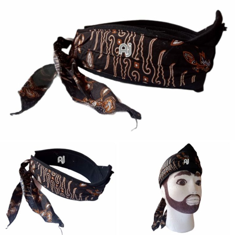 Bestseller udeng bolong tanpa tutup iket sunda jawa motif batik ukuran kepala pria dewasa