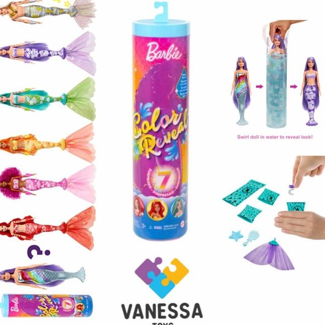 Barbie Color Reveal Mermaid Ori Mattel Hcc46