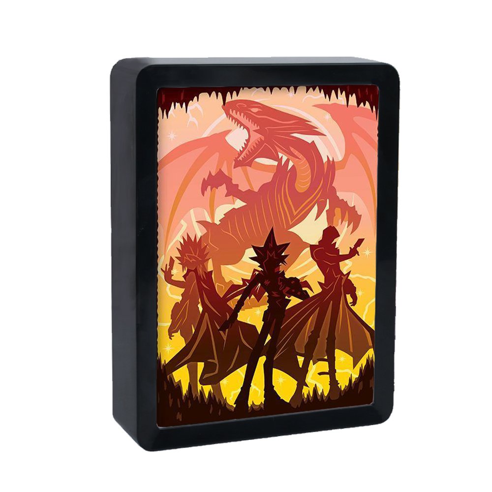 ❤Children'S Night Light Anime Light Box Shadow Box  3D Paper Sculptures Led Lights Sleep Lamp Usb Ta