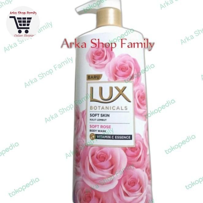 Best Seller Lux Botanicals Soft Rose Sabun Mandi Cair Pump / Botol 580 Ml