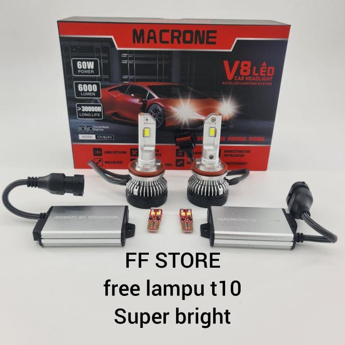 TURBO LED V8 MACRONE H11