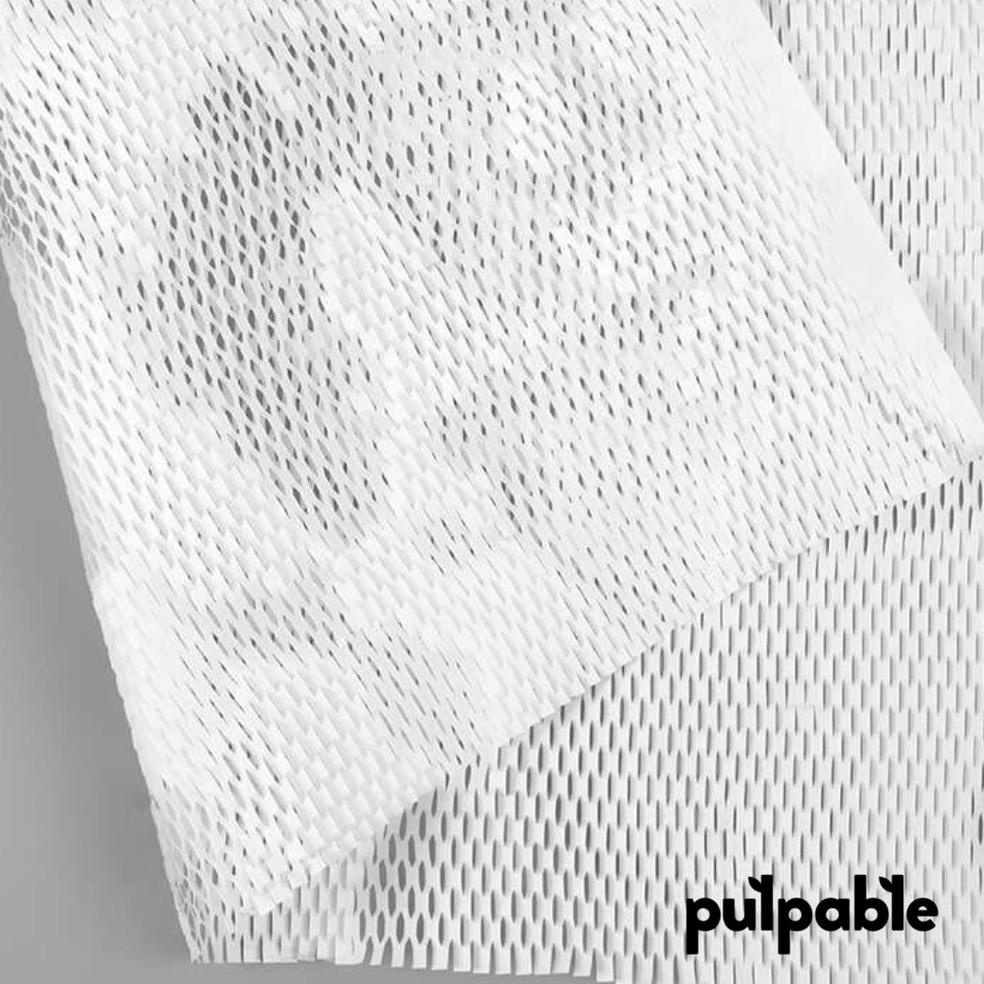 

Terlaris 10M White Honeycomb Paper Wrap / Eco Bubble Wrap Putih - Pulpable - Protective Packaging