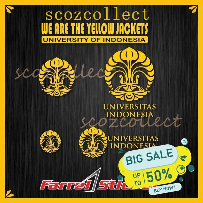 STICKER UI STIKER CUTTING LOGO UI GRATIS ONGKIR !!