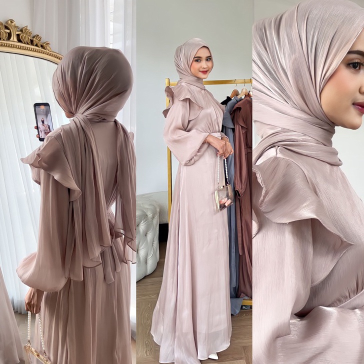 BEST PRICE DRESS SHIMMER TURKEYLOOKS BUSUI FULL INNER FURING