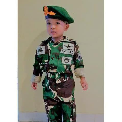 Baju loreng TNI AD anak Kostum loreng TNI AD Baju profesi TNI AD