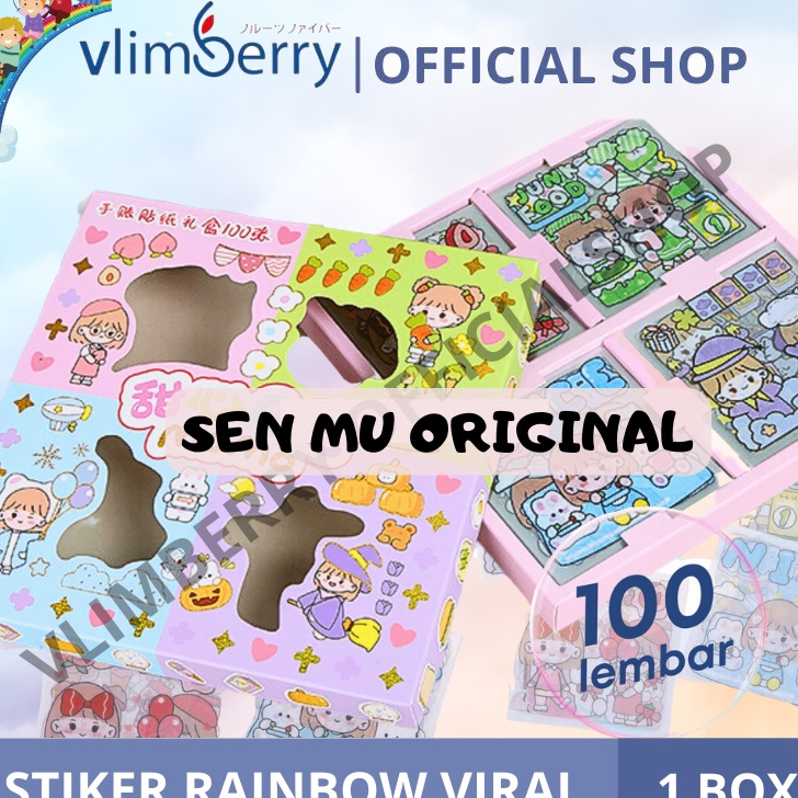 

➚Big Sale✽ ABJU0 VLIMBERRY 100 Lembar Stiker Motif Kartun Korea Lucu Anti Air Dekorasi Handbook Scrapbook DIY P73 Pasti Murah