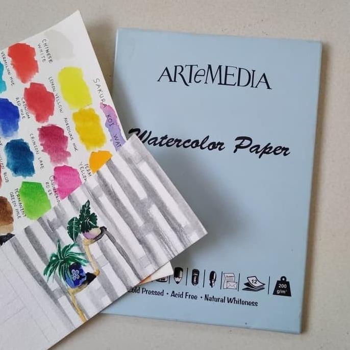 

Best Seller Artemedia A4 Watercolor Water Color Paper Kertas Gambar Khusus Cat Air Limited Edition