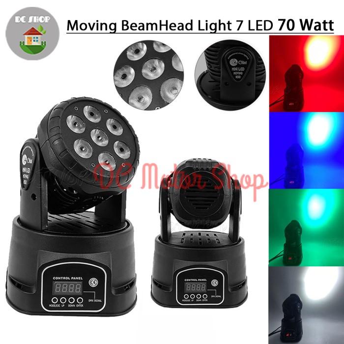 Lampu Panggung Mini Stage Moving Head LED 7x10W Moving Beam Fullcolor