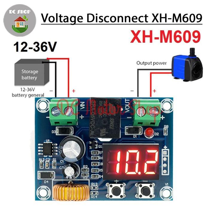 Low Voltage Disconnect XH-M609 Batterai Proteksi LVD Modul XH M609 DC