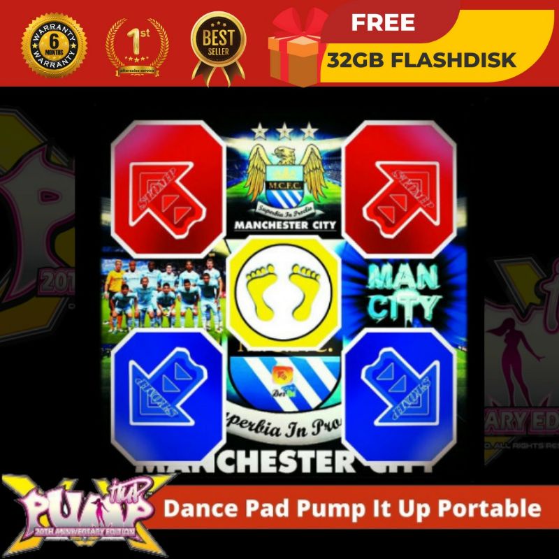 Dance Pad Pump It Up / Karpet PIU Tema Manchester City