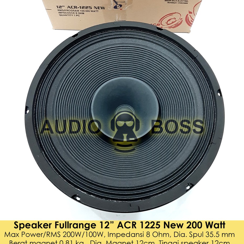 New Speaker ACR Full Range 12 inch ACR 12" 1225 New