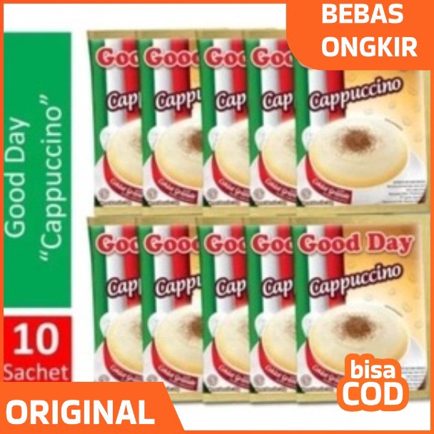 

Di⚡kon !! Good Day Cappuccino 25gr Isi 10 Sachet