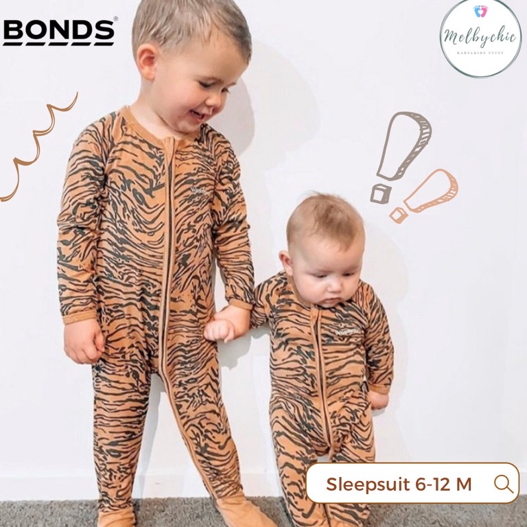 HOT SALE. [size 6-12] Bonds wondersuit sleepsuit original-Baju tidur piyama anak bayi ready stock