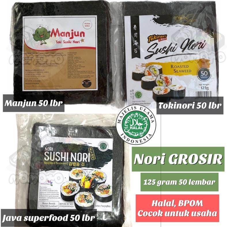 

HOT PROMO MANJUN - TOKINORI - JAVA SUPERFOOD 125 GRAM YAKI SUSHI NORI 50 LEMBAR