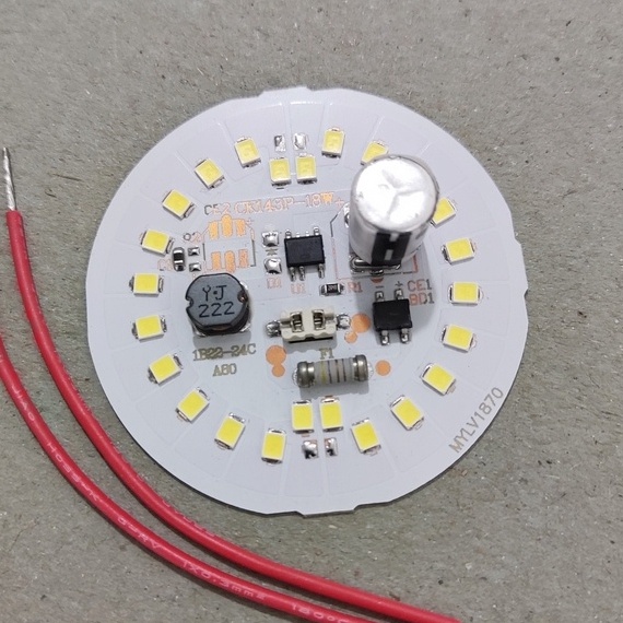 Ready Stok LED PCB 18W Putih Terang Mesin Lampu Bohlam 18 watt AC 220 - 240 V DOB